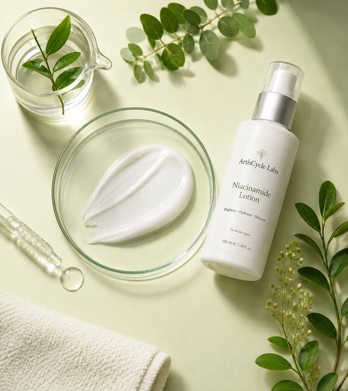 Niacinamide Lotion daily skincare application