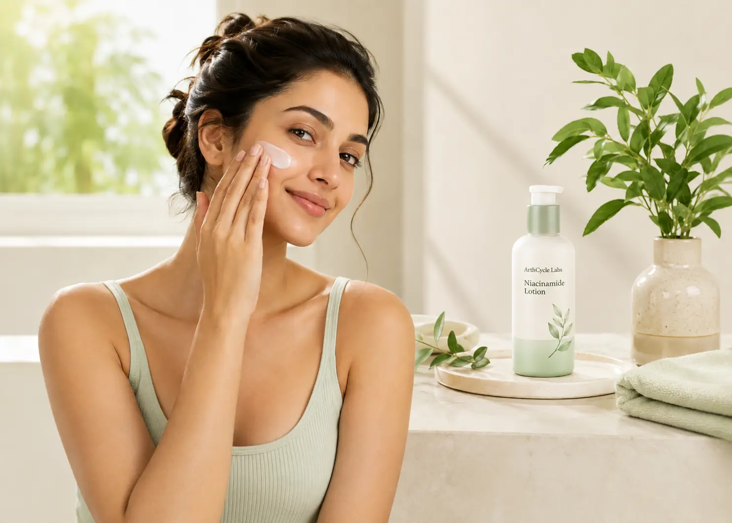 Lightweight Niacinamide Lotion texture